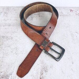 Vintage FOSSIL Genuine Leather Belt Brown size 38 Unisex Minimalist